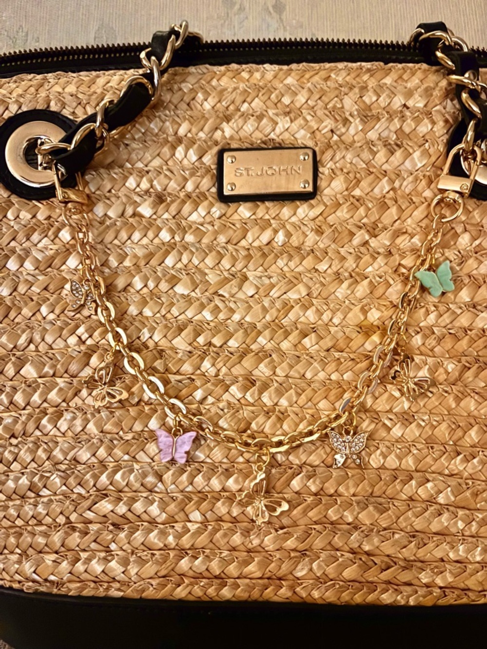 Multicolor Butterflies Bag Charm Accessory